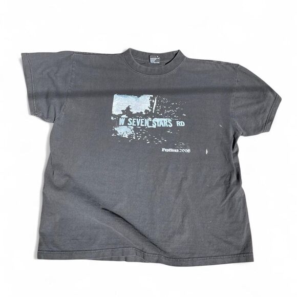 Black vintage streetwear 2008 W Seven Stars RD tee - Picture 1 of 5